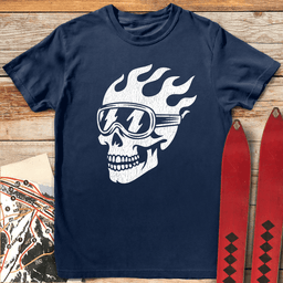 Grin Reaper T Shirt Gift For Skier