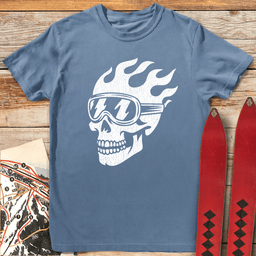 Grin Reaper T Shirt Gift For Skier