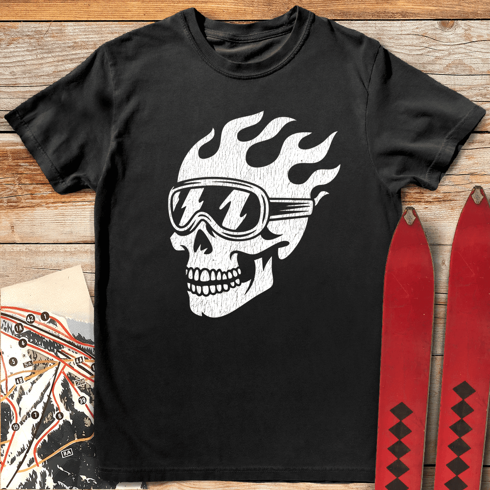 Grin Reaper T Shirt Gift For Skier