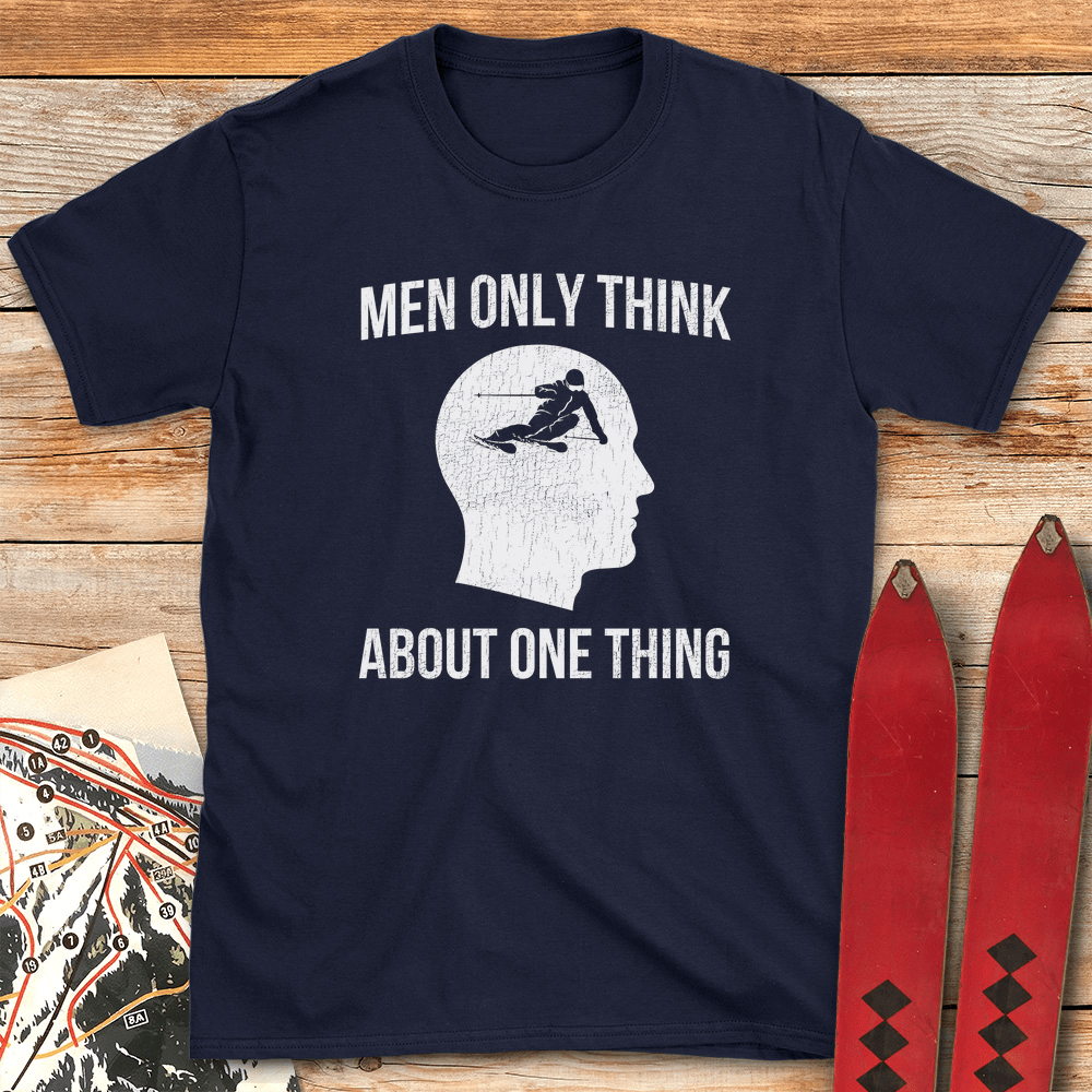 One Thing Man Ski T Shirt Gift For Skier