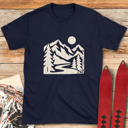Groovy Scene T Shirt Gift For Skier