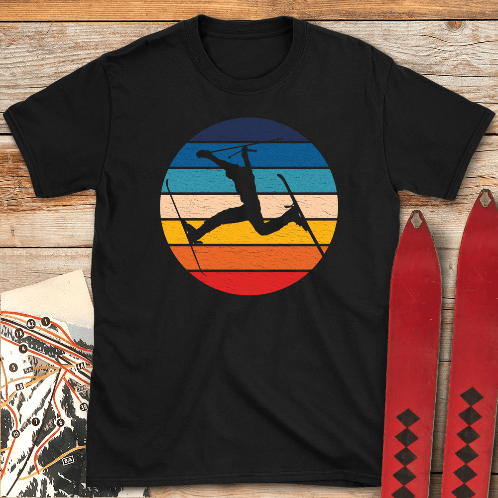 Retro Daffy T Shirt Gift For Skier