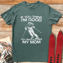 See My Mom Ski T Shirt Gift For Mom
