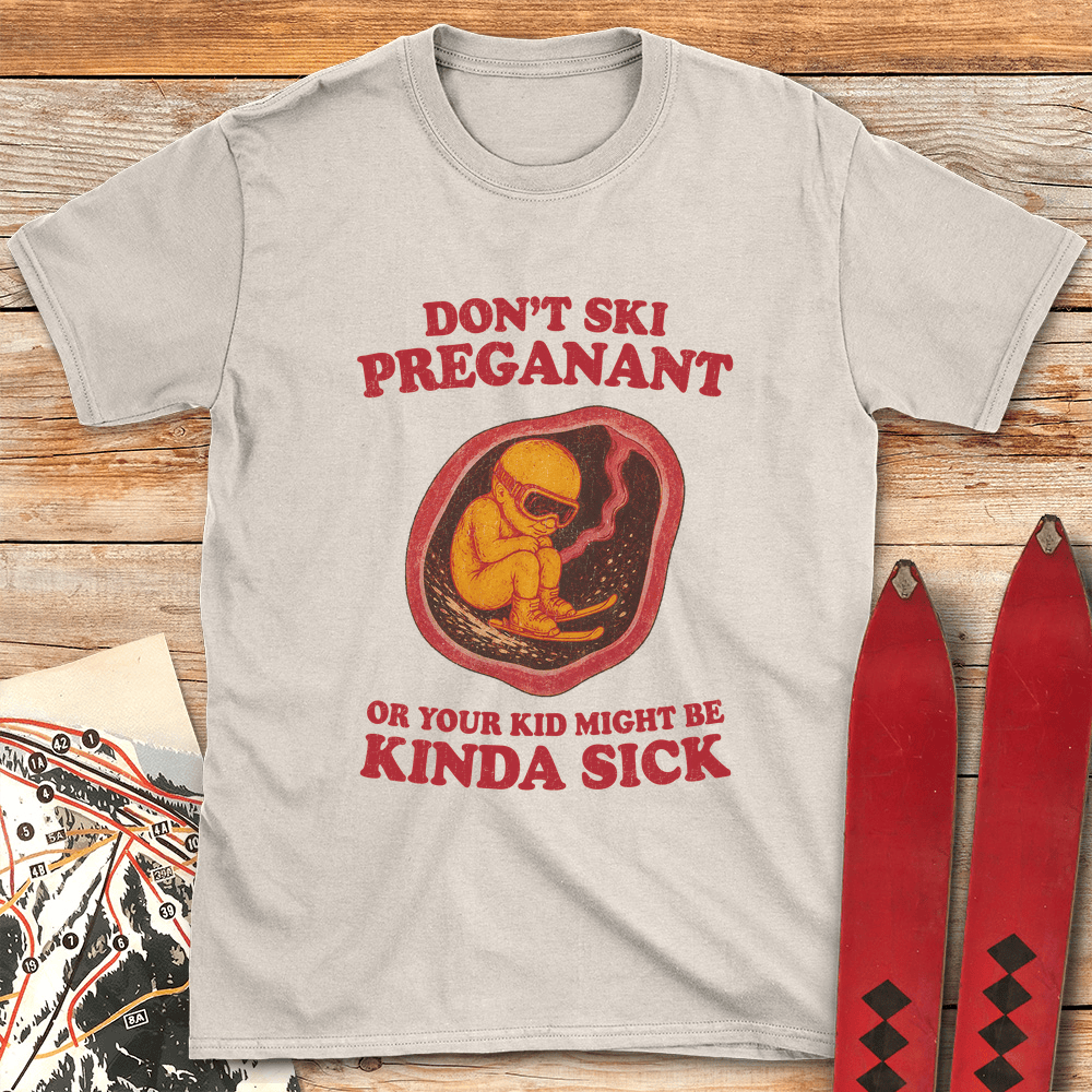 Sick Ski Kids T Shirt Gift For Skier