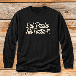 Eat Pasta Ski Fasta T Shirt Gift For Skier