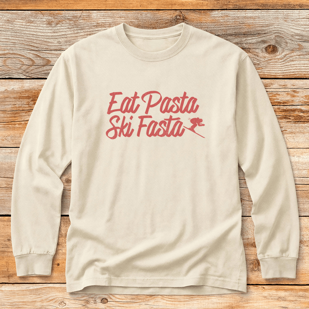 Eat Pasta Ski Fasta T Shirt Gift For Skier