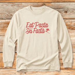 Eat Pasta Ski Fasta T Shirt Gift For Skier