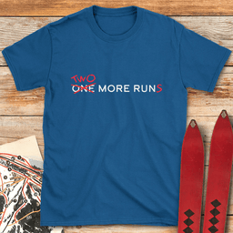 Never Call Last Run T Shirt Gift For Skier