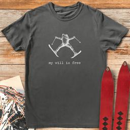 Free Will Skier T Shirt Gift For Skier