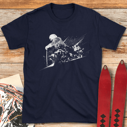 Power Powder Skier T Shirt Gift For Skier