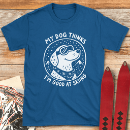 My Dog Knows Ski T Shirt Gift For Skier