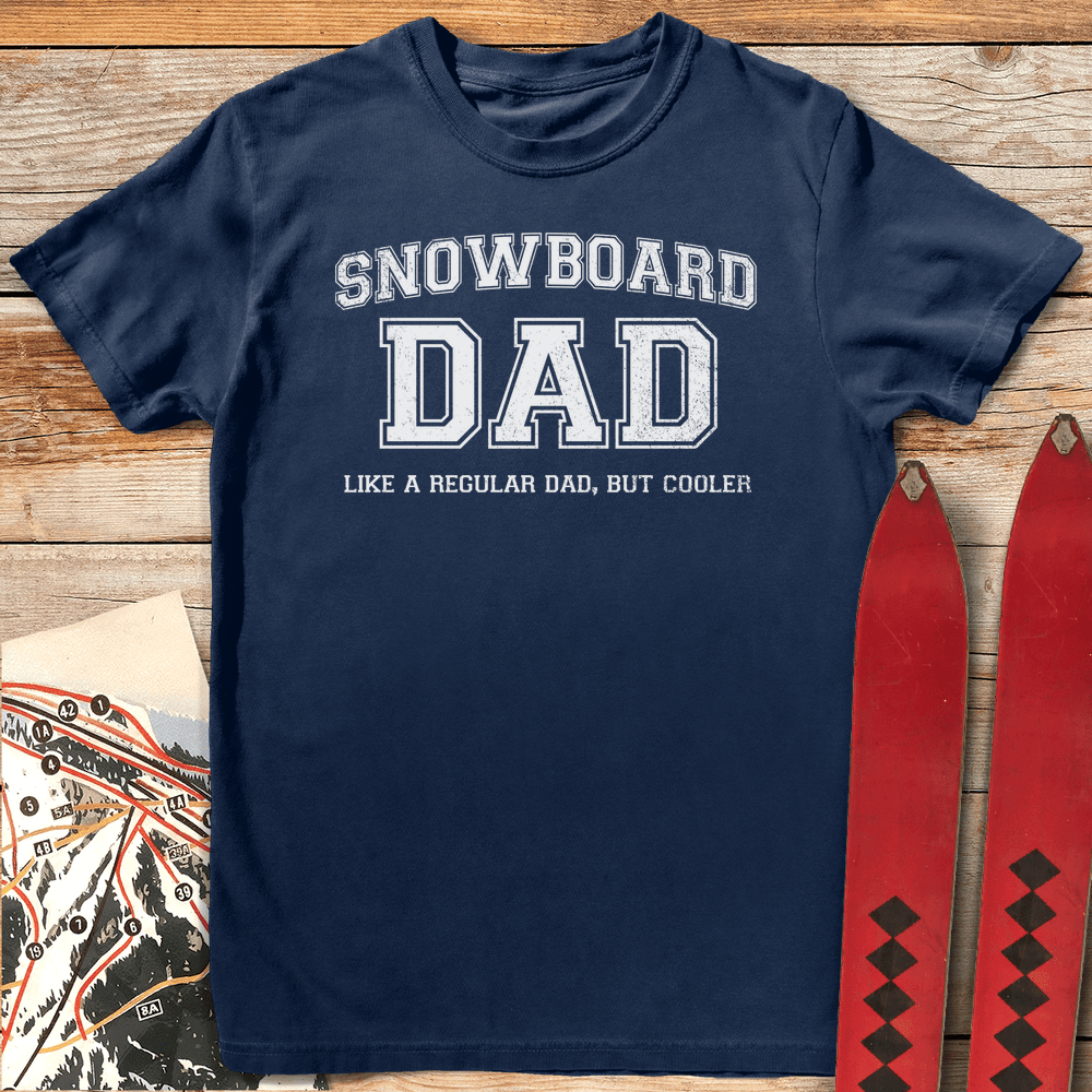 Real Snowboard Dad T Shirt Gift For Dad