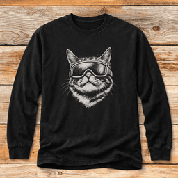 Pusski T Shirt Gift For Skier