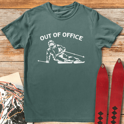 Out Of Office Ski Carve T Shirt Gift For Skier