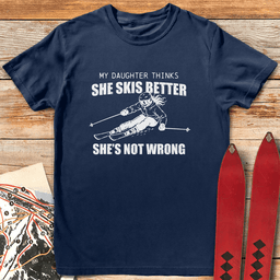 Shes Not Wrong T Shirt Gift For Skier