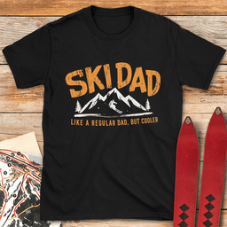 Mountain Ski Dad T Shirt Gift For Dad