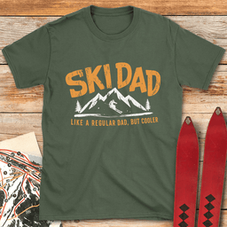 Mountain Ski Dad T Shirt Gift For Dad