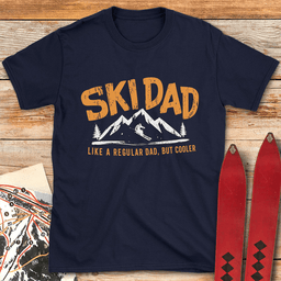Mountain Ski Dad T Shirt Gift For Dad