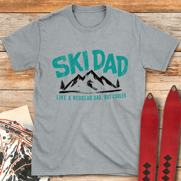 Mountain Ski Dad T Shirt Gift For Dad