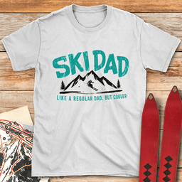 Mountain Ski Dad T Shirt Gift For Dad