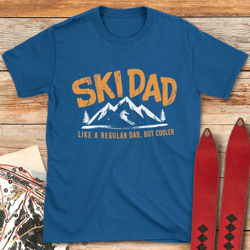 Mountain Ski Dad T Shirt Gift For Dad