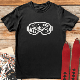 Groovy Goggles T Shirt Gift For Skier
