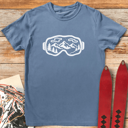 Groovy Goggles T Shirt Gift For Skier