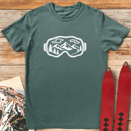 Groovy Goggles T Shirt Gift For Skier