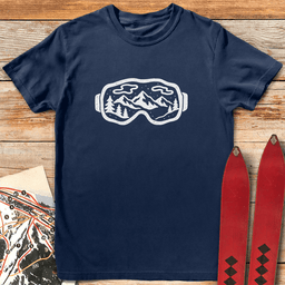 Groovy Goggles T Shirt Gift For Skier