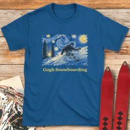 Gogh Snowboard T Shirt Gift For Snowboarder