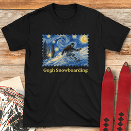 Gogh Snowboard T Shirt Gift For Snowboarder