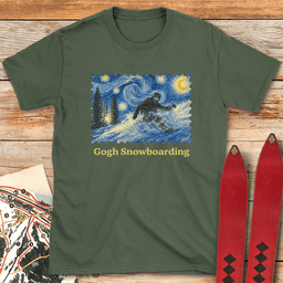 Gogh Snowboard T Shirt Gift For Snowboarder