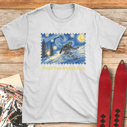 Gogh Snowboard T Shirt Gift For Snowboarder