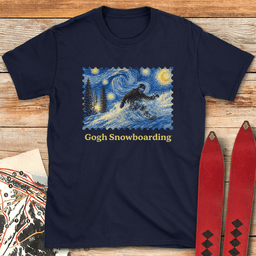 Gogh Snowboard T Shirt Gift For Snowboarder