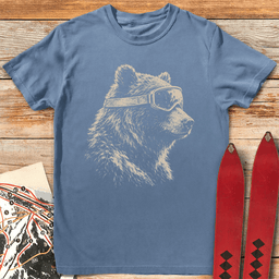 Gritty Ski Bear T Shirt Gift For Skier
