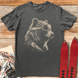 Gritty Ski Bear T Shirt Gift For Skier