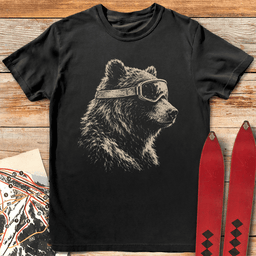 Gritty Ski Bear T Shirt Gift For Skier