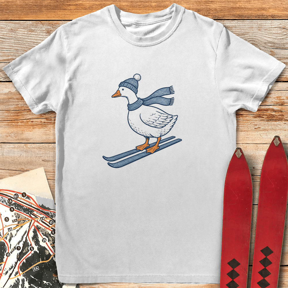 Goose Ski T Shirt Gift For Skier