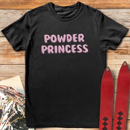 Powder Princess T Shirt Gift For Skier