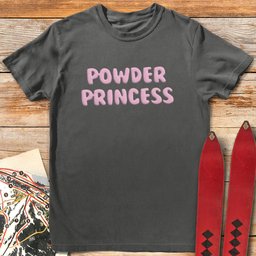 Powder Princess T Shirt Gift For Skier