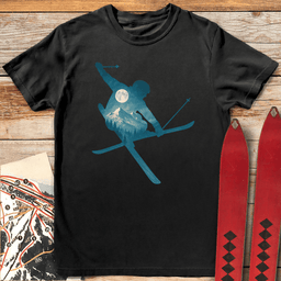 Mute Landscape T Shirt Gift For Skier