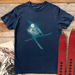 Mute Landscape T Shirt Gift For Skier