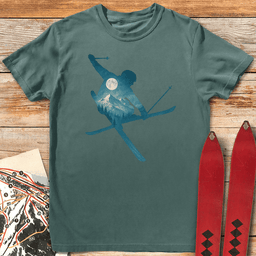 Mute Landscape T Shirt Gift For Skier