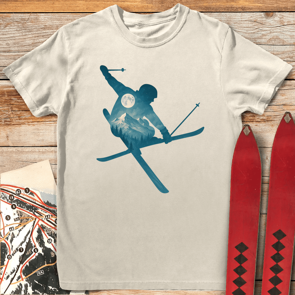 Mute Landscape T Shirt Gift For Skier