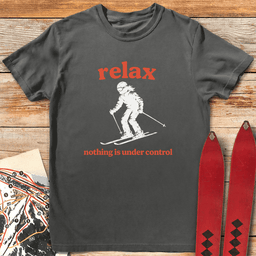 Relax Skier T Shirt Gift For Skier