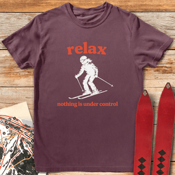 Relax Skier T Shirt Gift For Skier