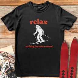 Relax Skier T Shirt Gift For Skier