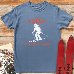 Relax Skier T Shirt Gift For Skier