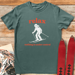 Relax Skier T Shirt Gift For Skier