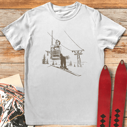 Old School Cool T Shirt Gift For Skier